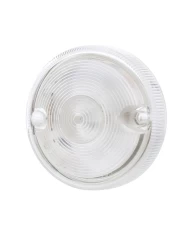 (CARD) 15 AMBER LED 3" DUAL FUNCTION DOUBLE FACE LIGHT - CLEAR LENS