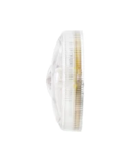 (CARD) 15 AMBER LED 3" DUAL FUNCTION DOUBLE FACE LIGHT - CLEAR LENS
