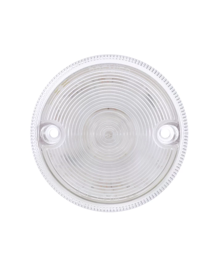 (BULK) 15 AMBER LED 3" DUAL FUNCTION DOUBLE FACE LIGHT - CLEAR LENS