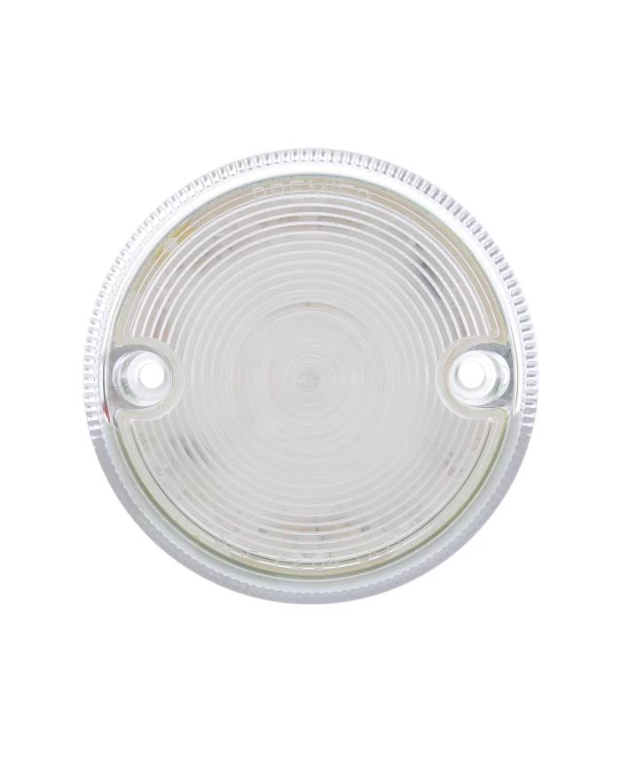 (BULK) 15 RED LED 3" DUAL FUNCTION DOUBLE FACE LIGHT - CLEAR LENS