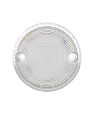 (BULK) 15 RED LED 3" DUAL FUNCTION DOUBLE FACE LIGHT - CLEAR LENS