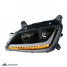 UP35814-Black Projection Headlight With LED Position & Signal For 2012-2021 Peterbilt 579- Driver
