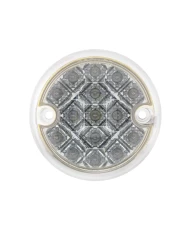 (BULK) 15 AMBER LED 3" DOUBLE FACE LIGHT W/ REFLECTOR - CLEAR LENS