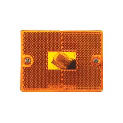 UP36008-Rectangular Light (Clearance/Marker) With Reflex Lens - Amber Lens