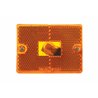 UP36008-Rectangular Light (Clearance/Marker) With Reflex Lens - Amber Lens