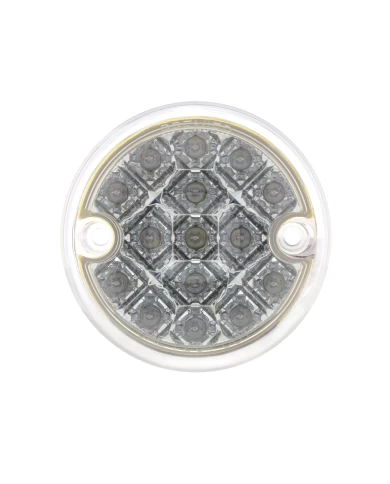 (BULK) 15 RED LED 3" DOUBLE FACE LIGHT W/ REFLECTOR - CLEAR LENS (BULK) 15 RED LED 3" DOUBLE FACE LIGHT W/ REFLECTOR - CLEAR LENS