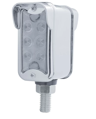 (CARD) 6 AMBER/6 RED LED STRAIGHT DUAL FUNCTION DOUBLE FACE LT W/ VERTICAL VISOR BEZEL - CLEAR LENS (CARD) 6 AMBER/6 RED LED STRAIGHT DUAL FUNCTION DOUBLE FACE LT W/ VERTICAL VISOR BEZEL - CLEAR LENS