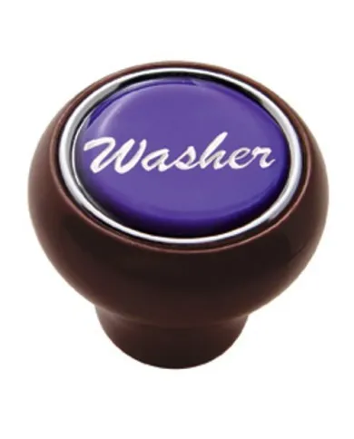 UP23551-"Washer" Wood Deluxe Dash Knob - Purple Glossy Sticker