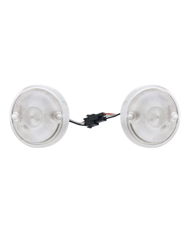 (CARD) 15 AMBER/15 RED LED 3" DUAL FUNCTION DOUBLE FACE LIGHT/ LIGHT KIT - CLEAR/CLEAR LENS (CARD) 15 AMBER/15 RED LED 3" DUAL FUNCTION DOUBLE FACE LIGHT/ LIGHT KIT - CLEAR/CLEAR LENS