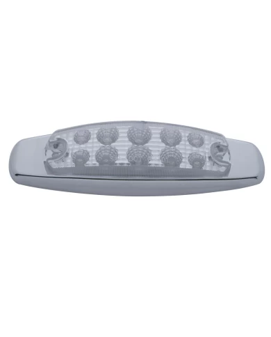 (PACK) 10 AMBER LED PETERBILT RECTANGULAR MARKER LIGHT W/ REFLECTOR - CLEAR LENS (PACK) 10 AMBER LED PETERBILT RECTANGULAR MARKER LIGHT W/ REFLECTOR - CLEAR LENS