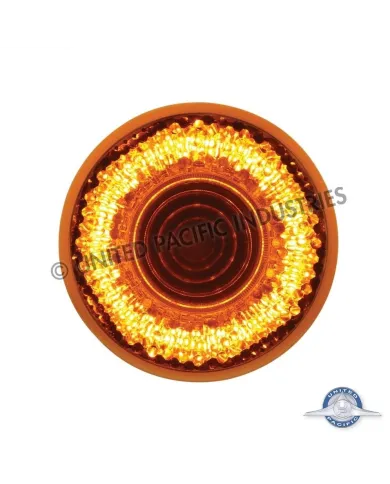 UP36524-9 LED 2" Round Mirage Light (Clearance/Marker) - Amber LED/Amber Lens
