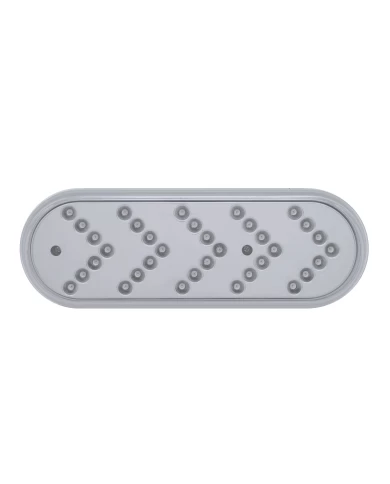 (BULK) 35 AMBER LED OVAL SEQUENTIAL REFLECTOR AUXILIARY SIGNAL LIGHT - CLEAR LENS (BULK) 35 AMBER LED OVAL SEQUENTIAL REFLECTOR AUXILIARY SIGNAL LIGHT - CLEAR LENS