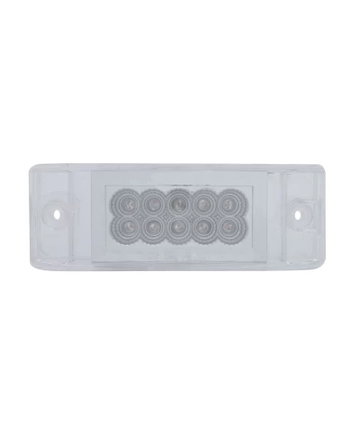 *CLOSEOUT* (CARD) 26 RED LED RECTANGULAR REFLECTOR CLEARANCE/MARKER LIGHT - CLEAR LENS *CLOSEOUT* (CARD) 26 RED LED RECTANGULAR REFLECTOR CLEARANCE/MARKER LIGHT - CLEAR LENS