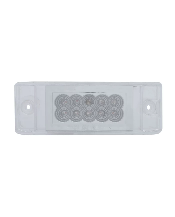*CLOSEOUT* (CARD) 26 RED LED RECTANGULAR REFLECTOR CLEARANCE/MARKER LIGHT - CLEAR LENS *CLOSEOUT* (CARD) 26 RED LED RECTANGULAR REFLECTOR CLEARANCE/MARKER LIGHT - CLEAR LENS