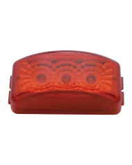 (CARD) 3 RED LED SMALL RECTANGULAR REFLECTOR CLEARANCE/MARKER LIGHT - RED LENS (CARD) 3 RED LED SMALL RECTANGULAR REFLECTOR CLEARANCE/MARKER LIGHT - RED LENS