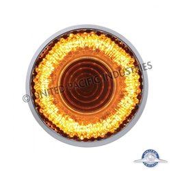 UP36526-9 LED 2" Round Mirage Light (Clearance/Marker) - Amber LED/Clear Lens