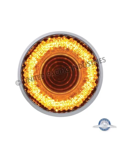 UP36526-9 LED 2" Round Mirage Light (Clearance/Marker) - Amber LED/Clear Lens