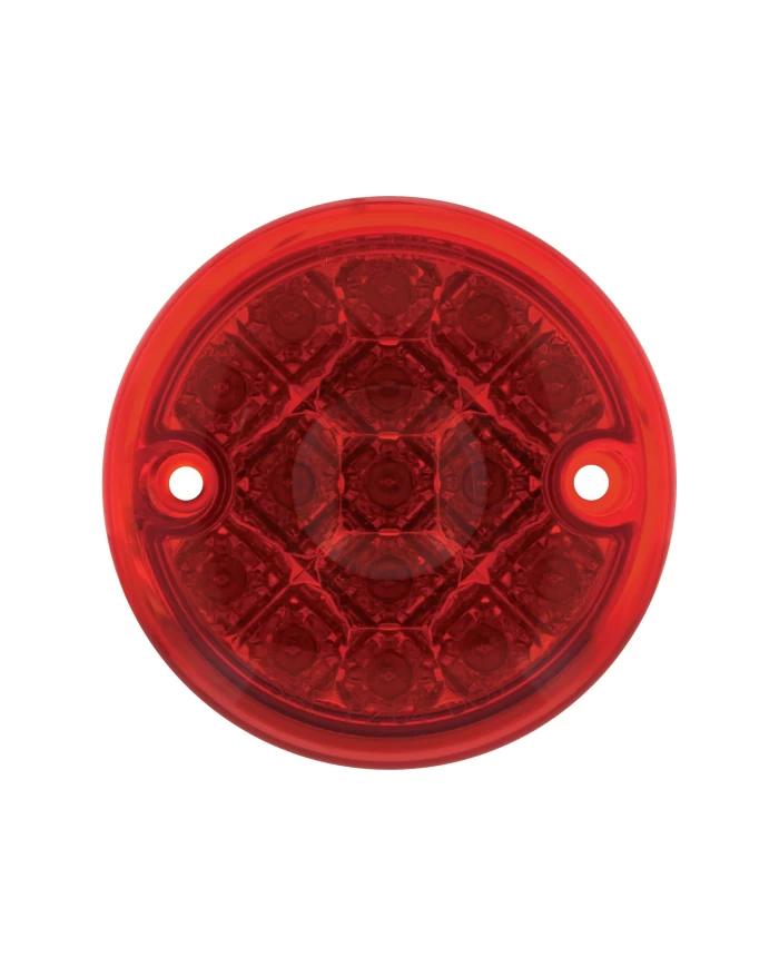 (CARD) 15 AMBER/15 RED LED DUAL FUNCTION DOUBLE FACE LIGHT KIT - AMBER/RED LENS