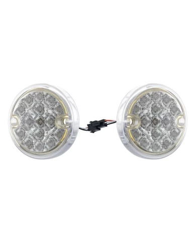 (CARD) 15 AMBER/15 RED LED DUAL FUNCTION DOUBLE FACE LIGHT KIT - CLEAR/CLEAR LENS (CARD) 15 AMBER/15 RED LED DUAL FUNCTION DOUBLE FACE LIGHT KIT - CLEAR/CLEAR LENS