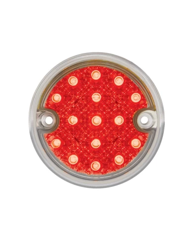 (CARD) 15 AMBER/15 RED LED DUAL FUNCTION DOUBLE FACE LIGHT KIT - CLEAR/CLEAR LENS (CARD) 15 AMBER/15 RED LED DUAL FUNCTION DOUBLE FACE LIGHT KIT - CLEAR/CLEAR LENS