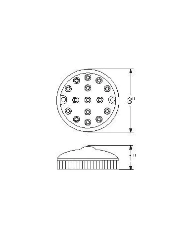 (CARD) 15 AMBER/15 RED LED DUAL FUNCTION DOUBLE FACE LIGHT KIT - CLEAR/CLEAR LENS (CARD) 15 AMBER/15 RED LED DUAL FUNCTION DOUBLE FACE LIGHT KIT - CLEAR/CLEAR LENS