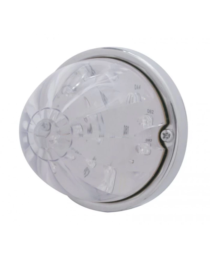 (BULK) 17 AMBER LED WATERMELON CAB LIGHT FLUSH MOUNT KIT - CLEAR LENS (BULK) 17 AMBER LED WATERMELON CAB LIGHT FLUSH MOUNT KIT - CLEAR LENS