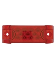 (CARD) 13 RED LED RECTANGULAR REFLECTOR CLEARANCE/MARKER LIGHT - RED LENS (CARD) 13 RED LED RECTANGULAR REFLECTOR CLEARANCE/MARKER LIGHT - RED LENS