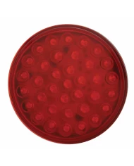 (BULK) ECONOMY 36 RED LED 4" S/T/T LIGHT - RED LENS