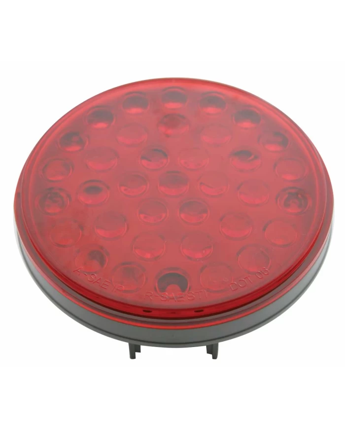(BULK) ECONOMY 36 RED LED 4" S/T/T LIGHT - RED LENS