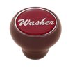 UP23552-"Washer" Wood Deluxe Dash Knob - Red Glossy Sticker