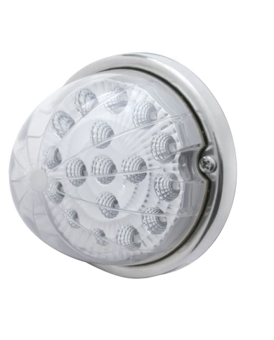 (BULK) 17 RED LED CLEAR REFLECTOR CAB LIGHT FLUSH MOUNT KIT - CLEAR LENS (BULK) 17 RED LED CLEAR REFLECTOR CAB LIGHT FLUSH MOUNT KIT - CLEAR LENS