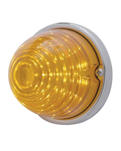 (BULK) 17 AMBER LED BEEHIVE CAB LIGHT FLUSH MOUNT KIT - AMBER LENS (BULK) 17 AMBER LED BEEHIVE CAB LIGHT FLUSH MOUNT KIT - AMBER LENS