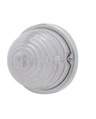 (BULK) 17 RED LED BEEHIVE CAB LIGHT FLUSH MOUNT KIT - CLEAR LENS (BULK) 17 RED LED BEEHIVE CAB LIGHT FLUSH MOUNT KIT - CLEAR LENS