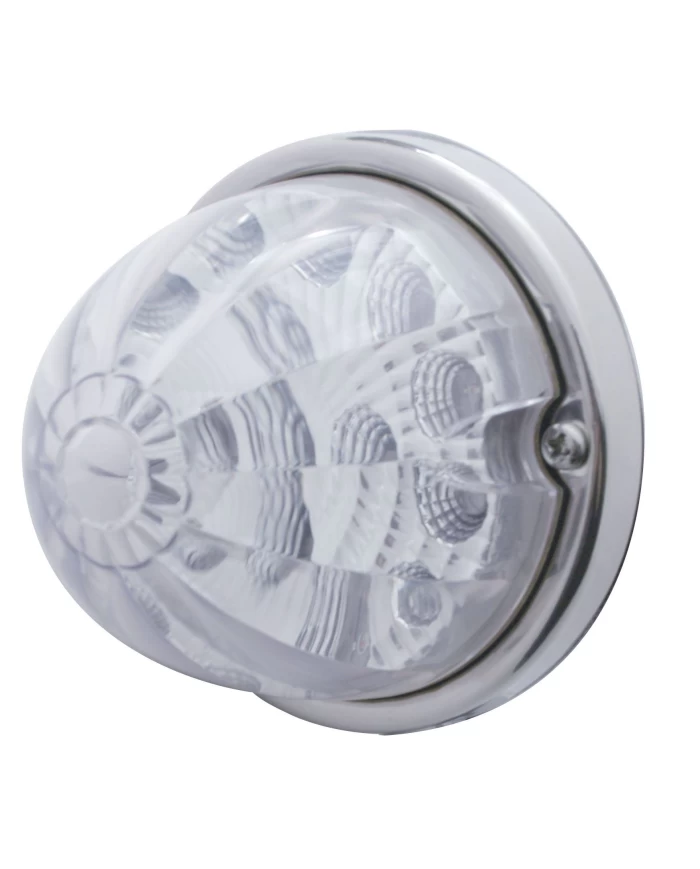 (BULK) 17 RED LED WATERMELON REFLECTOR CAB LIGHT FLUSH MOUNT KIT - CLEAR LENS (BULK) 17 RED LED WATERMELON REFLECTOR CAB LIGHT FLUSH MOUNT KIT - CLEAR LENS