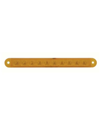 (BULK) 10 AMBER LED 6 1/2" P/T/C FLUSH MOUNT LIGHT BAR - AMBER LENS (BULK) 10 AMBER LED 6 1/2" P/T/C FLUSH MOUNT LIGHT BAR - AMBER LENS