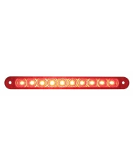(BULK) 10 RED LED 6 1/2" S/T/T FLUSH MOUNT LIGHT BAR - RED LENS (BULK) 10 RED LED 6 1/2" S/T/T FLUSH MOUNT LIGHT BAR - RED LENS