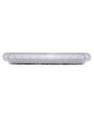 (BULK) 10 RED LED 6 1/2" S/T/T FLUSH MOUNT LIGHT BAR - CLEAR LENS (BULK) 10 RED LED 6 1/2" S/T/T FLUSH MOUNT LIGHT BAR - CLEAR LENS