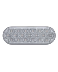 (CARD) 19 AMBER LED 6" OVAL REFLECTOR P/T/C LIGHT - CLEAR LENS (CARD) 19 AMBER LED 6" OVAL REFLECTOR P/T/C LIGHT - CLEAR LENS