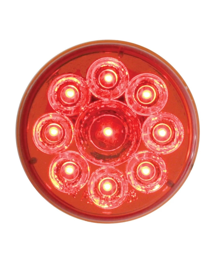(CARD) 9 RED LED 2 1/2" REFLECTOR CLEARANCE/MARKER LIGHT - RED LENS (CARD) 9 RED LED 2 1/2" REFLECTOR CLEARANCE/MARKER LIGHT - RED LENS