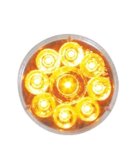 (CARD) 9 AMBER LED 2 1/2" REFLECTOR CLEARANCE/MARKER LIGHT - CLEAR LENS (CARD) 9 AMBER LED 2 1/2" REFLECTOR CLEARANCE/MARKER LIGHT - CLEAR LENS