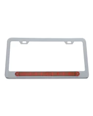 (CARD) LICENSE FRAME W/ 10 RED LED 9" LIGHT BAR - RED LENS (CARD) LICENSE FRAME W/ 10 RED LED 9" LIGHT BAR - RED LENS