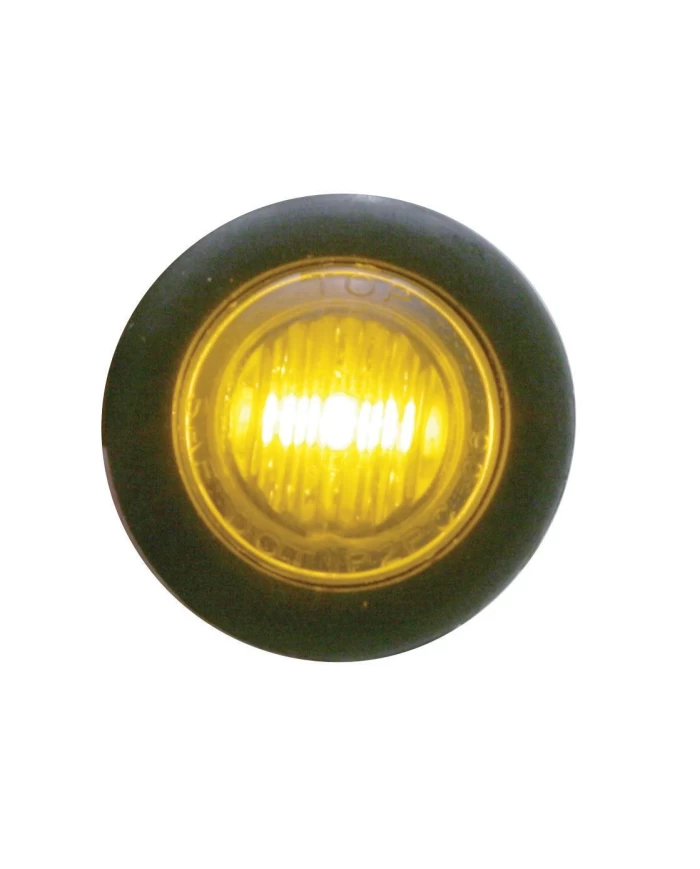 (CARD) 3 AMBER LED MINI CLEARANCE/MARKER LIGHT WITH CLEAR LENS