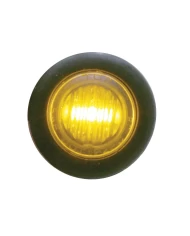 (CARD) 3 AMBER LED MINI CLEARANCE/MARKER LIGHT WITH CLEAR LENS