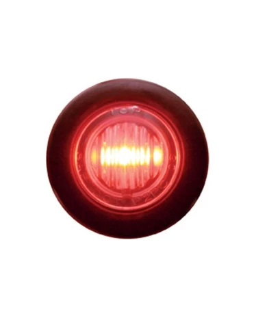 (CARD) 3 RED LED MINI CLEARANCE/MARKER LIGHT WITH CLEAR LENS (CARD) 3 RED LED MINI CLEARANCE/MARKER LIGHT WITH CLEAR LENS