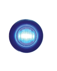 (CARD) 3 BLUE LED MINI CLEARANCE/MARKER LIGHT WITH CLEAR LENS (CARD) 3 BLUE LED MINI CLEARANCE/MARKER LIGHT WITH CLEAR LENS