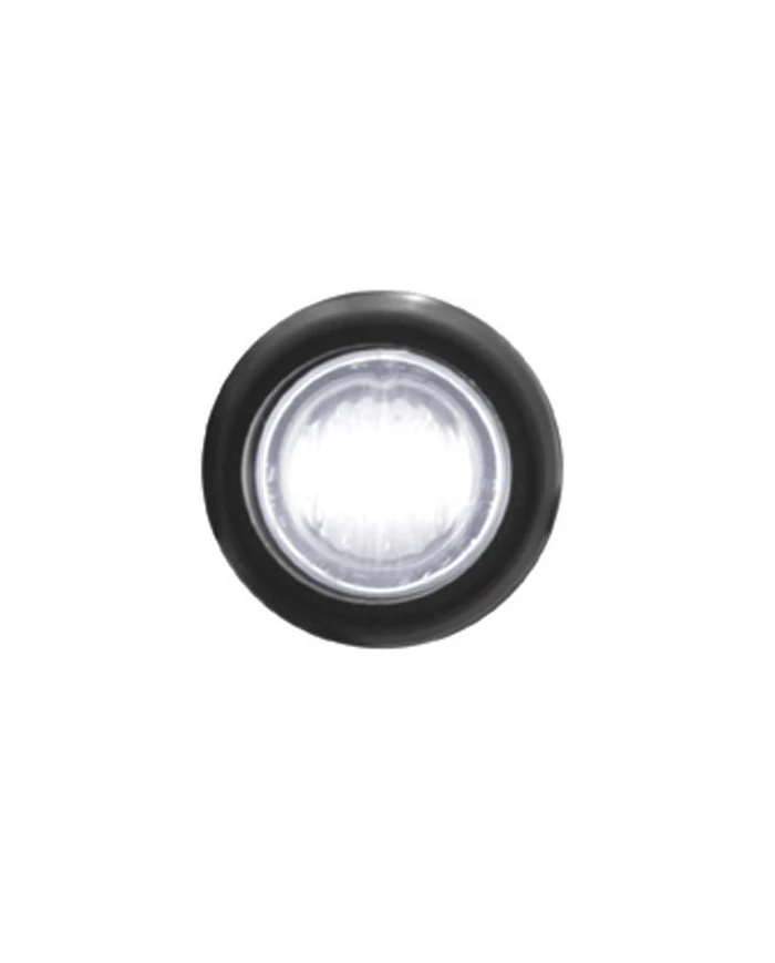 (CARD) 3 WHITE LED MINI CLEARANCE/MARKER LIGHT WITH CLEAR LENS (CARD) 3 WHITE LED MINI CLEARANCE/MARKER LIGHT WITH CLEAR LENS