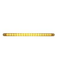 (CARD) 19 LED 12" S/T/T & P/T/C REFLECTOR LIGHT BAR - AMBER LED / AMBER LENS (CARD) 19 LED 12" S/T/T & P/T/C REFLECTOR LIGHT BAR - AMBER LED / AMBER LENS