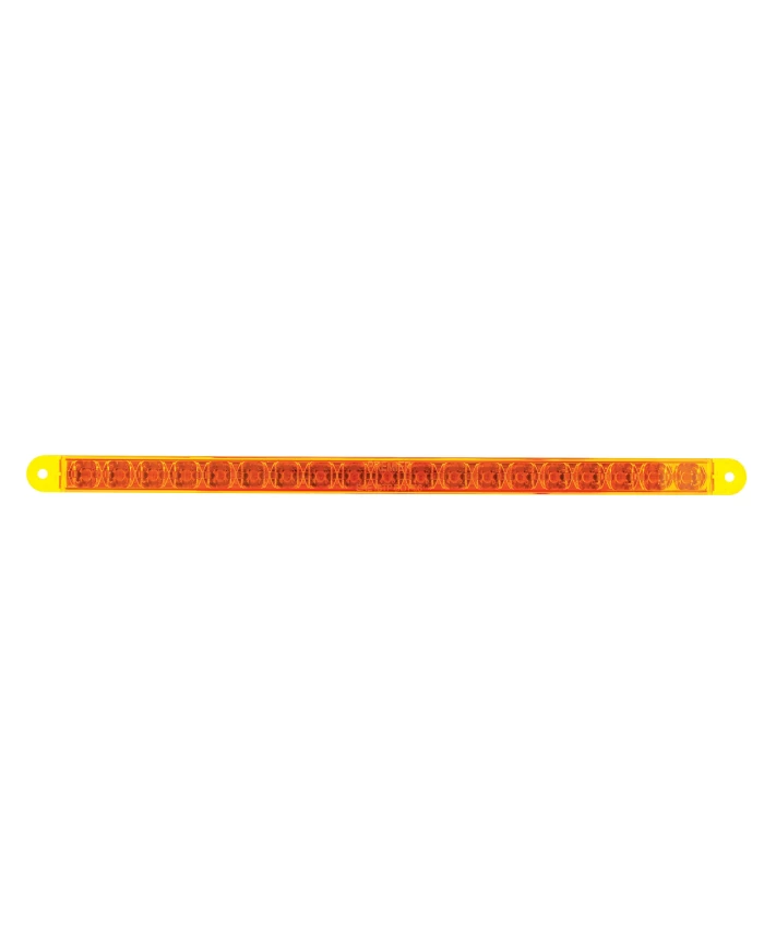(BULK) 19 AMBER LED 12" P/T/C REFLECTOR LIGHT BAR - AMBER LENS (BULK) 19 AMBER LED 12" P/T/C REFLECTOR LIGHT BAR - AMBER LENS