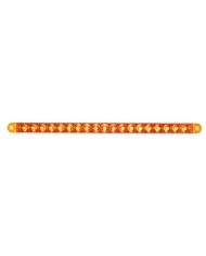 (BULK) 19 AMBER LED 12" P/T/C REFLECTOR LIGHT BAR - AMBER LENS (BULK) 19 AMBER LED 12" P/T/C REFLECTOR LIGHT BAR - AMBER LENS