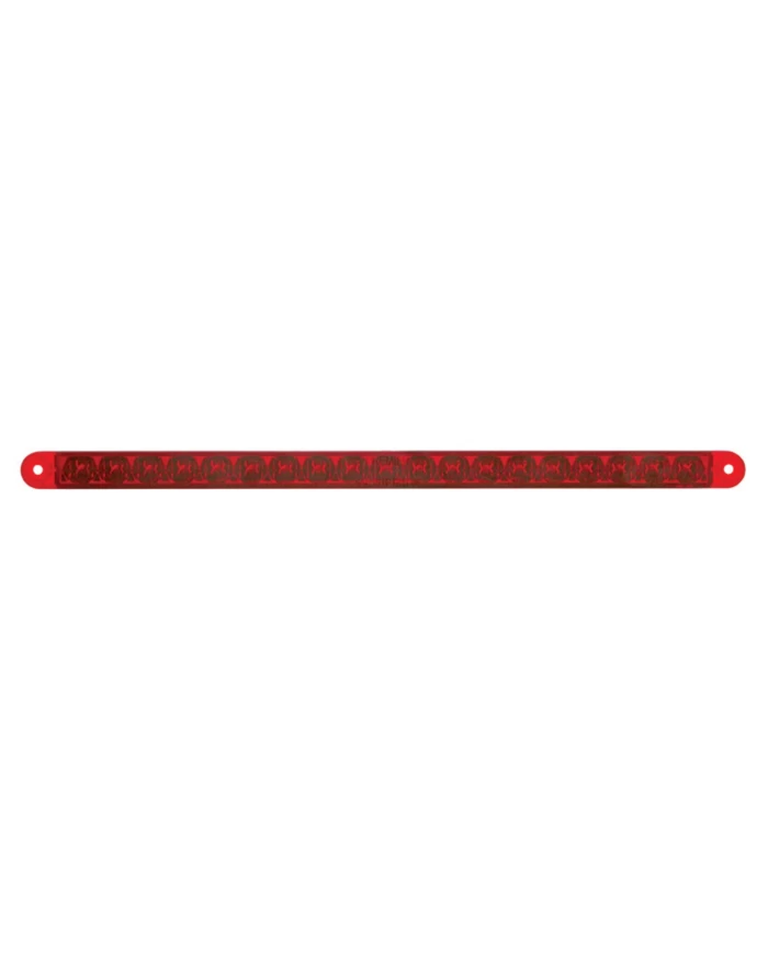 (CARD) 19 LED 12" S/T/T & P/T/C REFLECTOR LIGHT BAR - RED LED / RED LENS (CARD) 19 LED 12" S/T/T & P/T/C REFLECTOR LIGHT BAR - RED LED / RED LENS